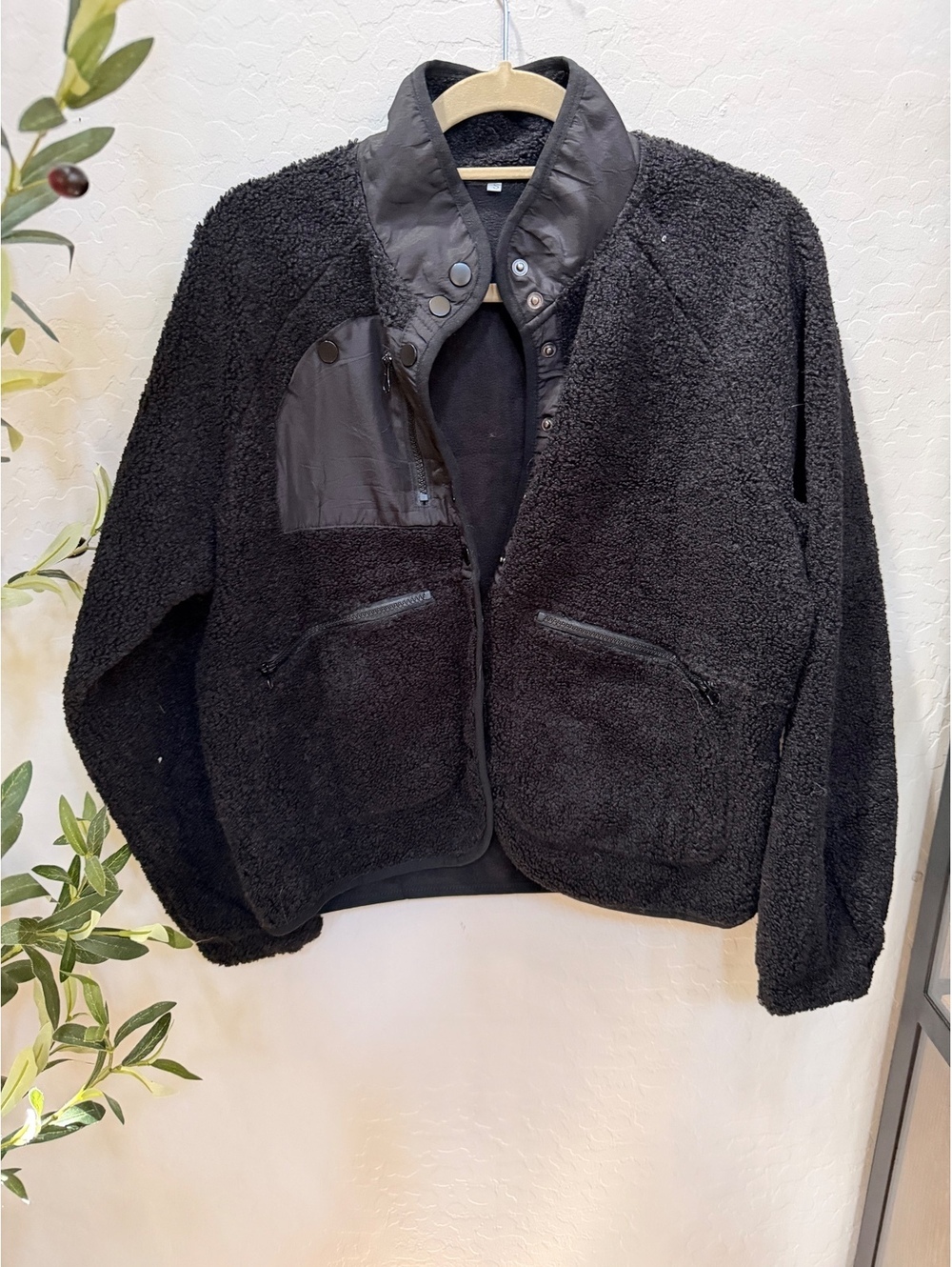 Women’s Black Sherpa Jacket